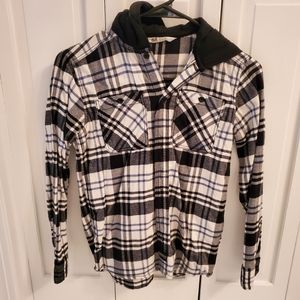 Boys Hooded Flannel Size 12